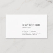 Elegante minimale Designvorlage Moderne Moderne Mo Visitenkarte (Vorderseite)