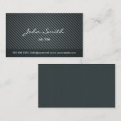 Elegante minimale dunkelgrüne visitenkarte (Vorne/Hinten)