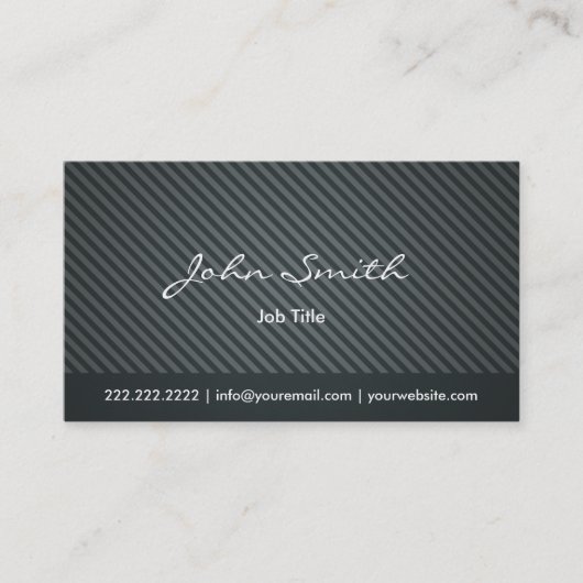 Elegante minimale dunkelgrüne visitenkarte (Vorderseite)