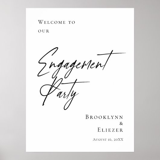 Elegante minimale Einsatzbereitschaft Poster (Vorne)