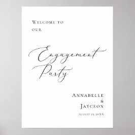 Elegante minimale Einsatzbereitschaft Poster