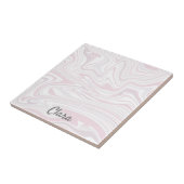 Elegante minimale erröten rosa u. weißer fliese (Seite)