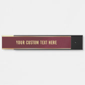 Elegante minimale Gestaltung Ihres benutzerdefinie Türschild (Vorderseite )