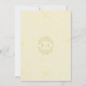Elegante minimale Goldene Kontur Save The Date (Rückseite)