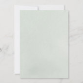 Elegante, minimale Größe, Pfirsich, Blütencreme Einladung (Rückseite)