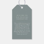 Elegante, minimale, handschriftlich, Tiefseegarant Geschenkanhänger (Rückseite)