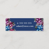 Elegante, minimale Mini-Visitenkarte Mini Visitenkarte (Rückseite)