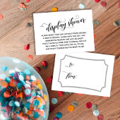 Elegante, minimale No Wrap Brautparty Geschenkmark