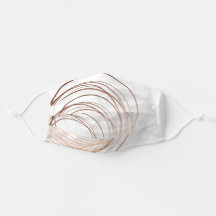 Elegante minimale Rose Gold & Marmor geometrisch
