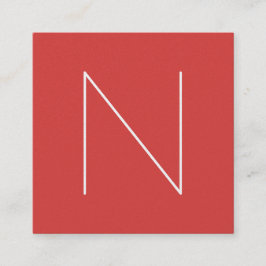 Elegante minimale schlichte Grenadine Quadratische Visitenkarte