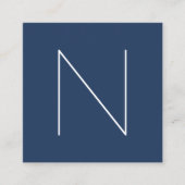 Elegante minimale schlichte quadratische visitenkarte (Vorderseite)