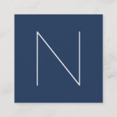 Elegante minimale schlichte quadratische visitenkarte (Vorderseite)