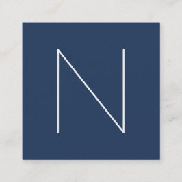 Elegante minimale schlichte quadratische visitenkarte