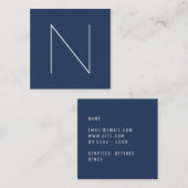 Elegante minimale schlichte quadratische visitenkarte (Vorne/Hinten)