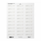 Elegante minimale, schlichte Rosa Herzadresse (Vorne)