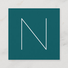 Elegante minimale schlichte schattierte Fichte Quadratische Visitenkarte