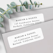 Elegante Minimale Schwarz-weiße Hochzeitsstimmung 