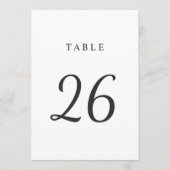 Elegante Minimale Schwarz-weiße Hochzeitsstimmung Einladung (Vorderseite)