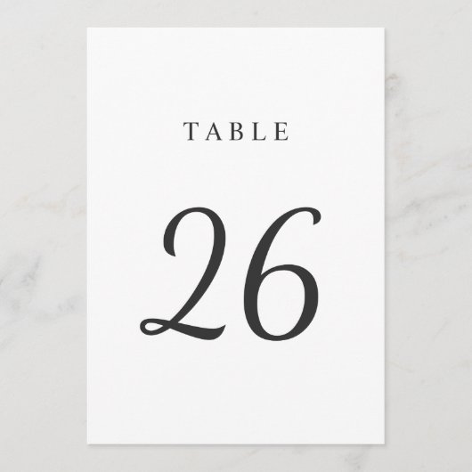 Elegante Minimale Schwarz-weiße Hochzeitsstimmung  Einladung (Vorderseite)