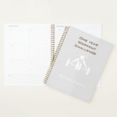 Elegante minimale stilvolle Fitness Gewicht blau Planer (Anzeige)