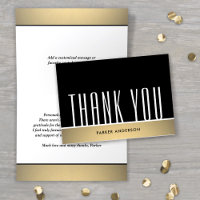 Elegante Minimale Typografie Schwarz-weiß & Gold