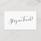 Elegante, minimale Typografie "We ve Moved" Karte (Rückseite)