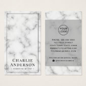 Elegante minimale Visitenkarte für Social Media (Vorne & Hinten)