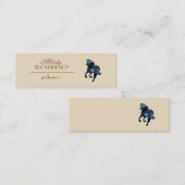 Elegante minimale Visitenkarten mit Pferd Mini Visitenkarte (Vorne/Hinten)