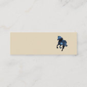 Elegante minimale Visitenkarten mit Pferd Mini Visitenkarte (Rückseite)