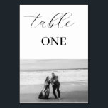 Elegante Minimalismus Foto Tischnummer<br><div class="desc">Elegante Tischnummer des Minimalistischen Fotos</div>