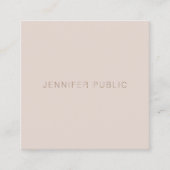 Elegante Minimalistic berufliche moderne Schablone Quadratische Visitenkarte (Vorderseite)