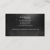 Elegante, minimalistic Visitenkarte (Rückseite)