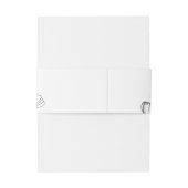 Elegante Minimalistin Ginkgo Biloba Hochzeit Einladungsbanderole (Rückseitenbeispiel)