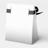 Elegante Minimalistisch Black and White Ombre Viel Geschenkschachtel (Rückseite)