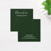 Elegante, minimalistisch grüne Ohrring-Grafikkarte (Schreibtisch)