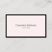 Elegante Minimalistisch Luxus Boutique Schwarz/Lt Visitenkarte (Vorderseite)