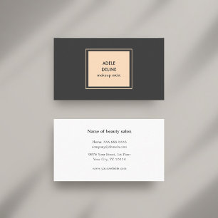 Elegante Minimalistisch Makeup Artist Business Car Visitenkarte