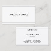 Elegante Minimalistisch Moderne Berufliche Einfach Visitenkarte (Vorne/Hinten)