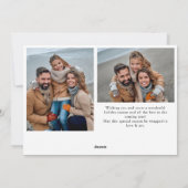 Elegante Minimalistisch Moderne frohe Weihnachten  (Rückseite)