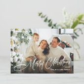 Elegante Minimalistisch Moderne Weihnachten 3 Foto (Stehend Vorderseite)