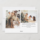 Elegante Minimalistisch Moderne Weihnachten 3 Foto (Rückseite)