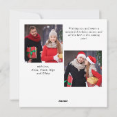 Elegante Minimalistisch Moderne Weihnachten 3 Foto (Rückseite)