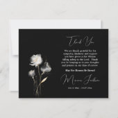 Elegante Minimalistisch-orthodoxe Christliche Beer Dankeskarte (Vorderseite)