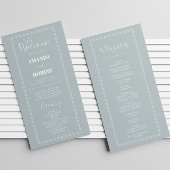 Elegante Minimalistisch-schicke Hochzeitsprogramme