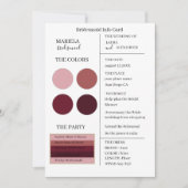 Elegante Minimalistisch Wine Bridesmaid Einladung (Vorderseite)