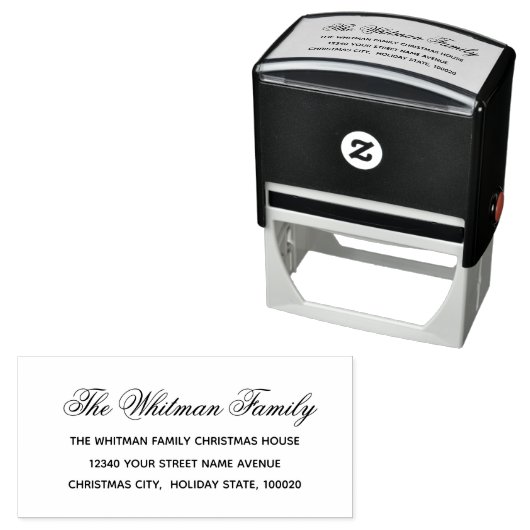 Elegante Minimalistische Adresse Permastempel (Beispiel)