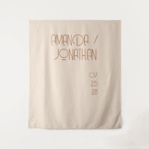 Elegante Minimalistische Almond-Farbhochzeit