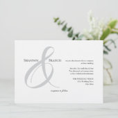 Elegante Minimalistische Ampere und Einladung zur (Stehend Vorderseite)