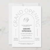 Elegante Minimalistische Arch New Business Einladung (Vorderseite)