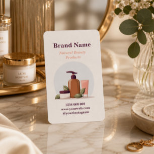 Elegante Minimalistische Beauty Products Business  Visitenkarte